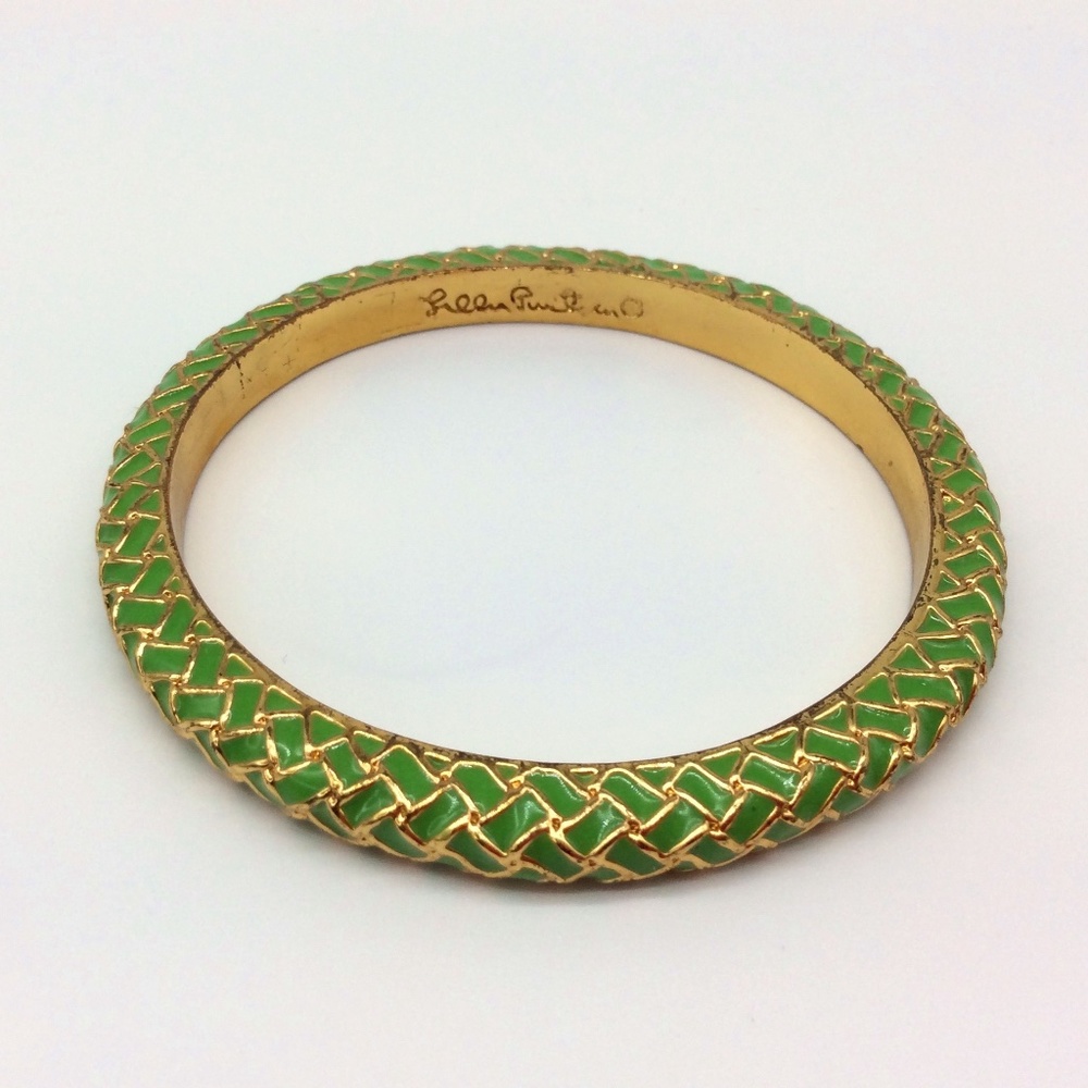 Lilly Pulitzer Green Enameled Bangle